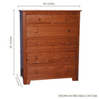 Shaker 6-Drawer Chest