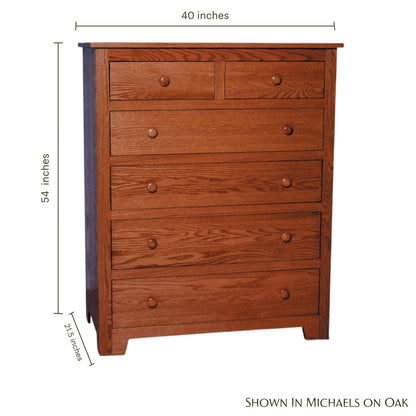 Shaker 6-Drawer Chest