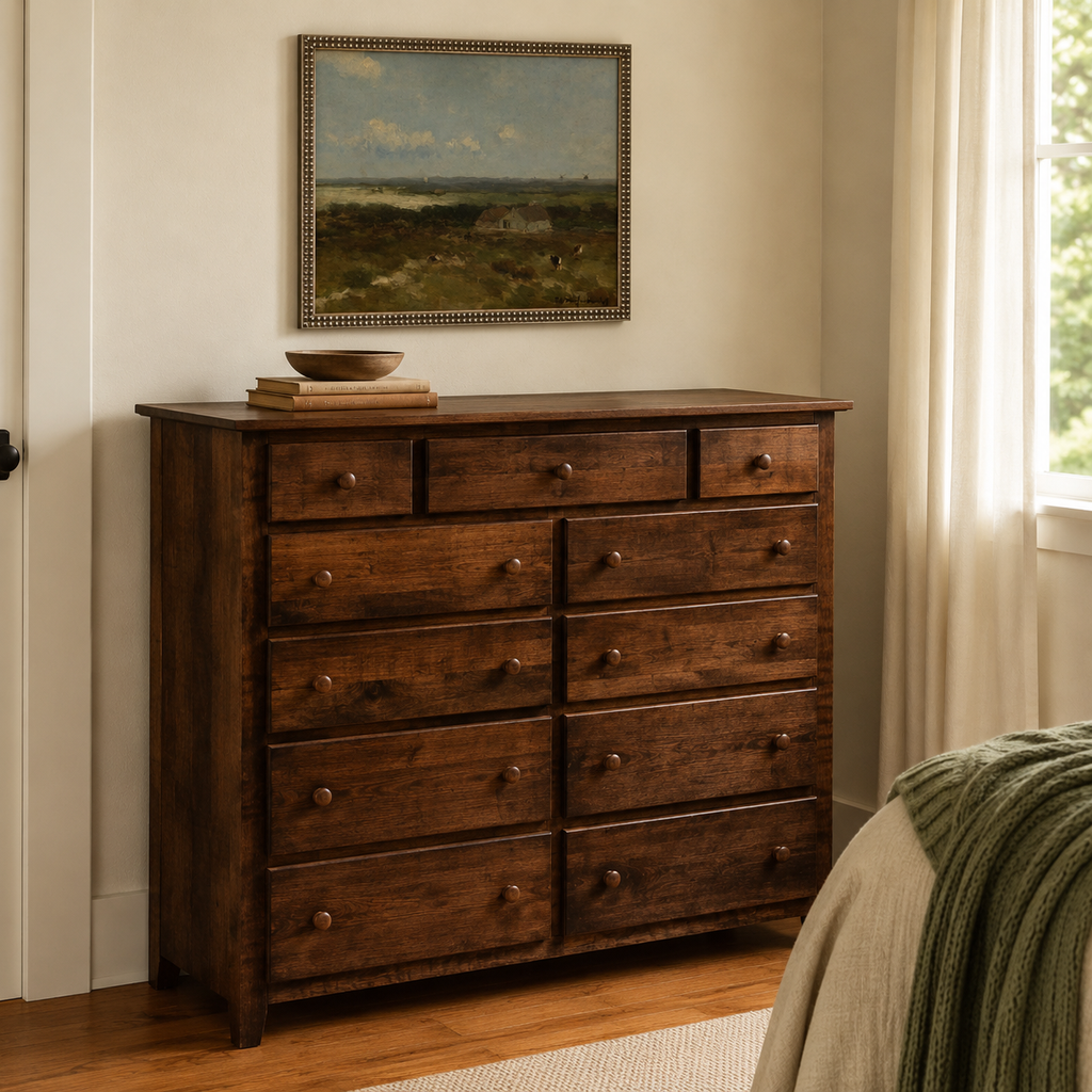 Shaker 11 Drawer Mule Chest