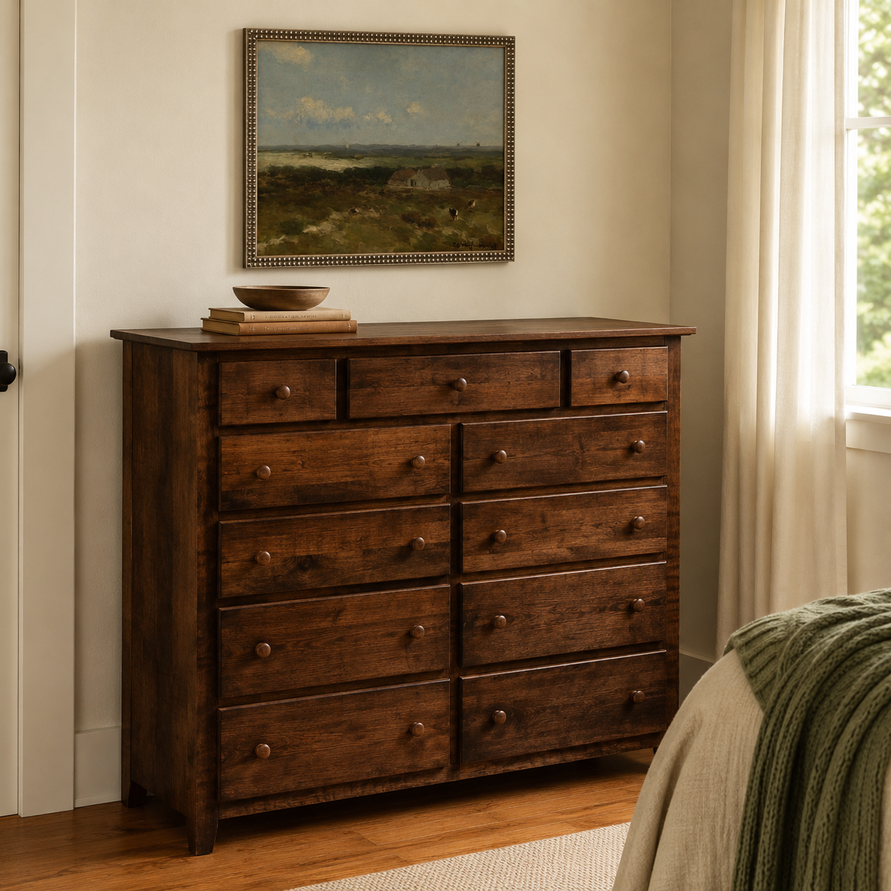 Shaker 11 Drawer Mule Chest