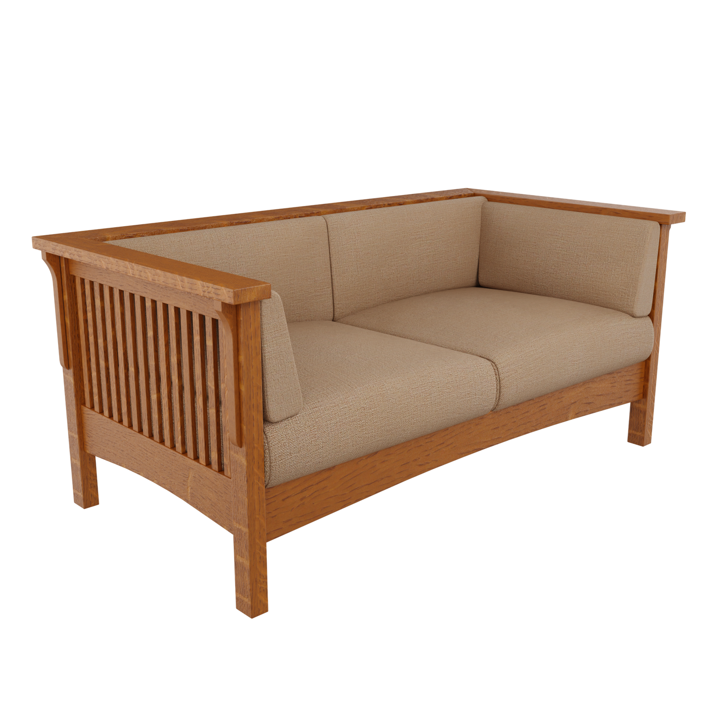 Prairie Mission Spindle Settle Loveseat