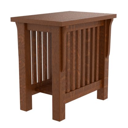 Prairie Mission Spindle Side Table with Drawer