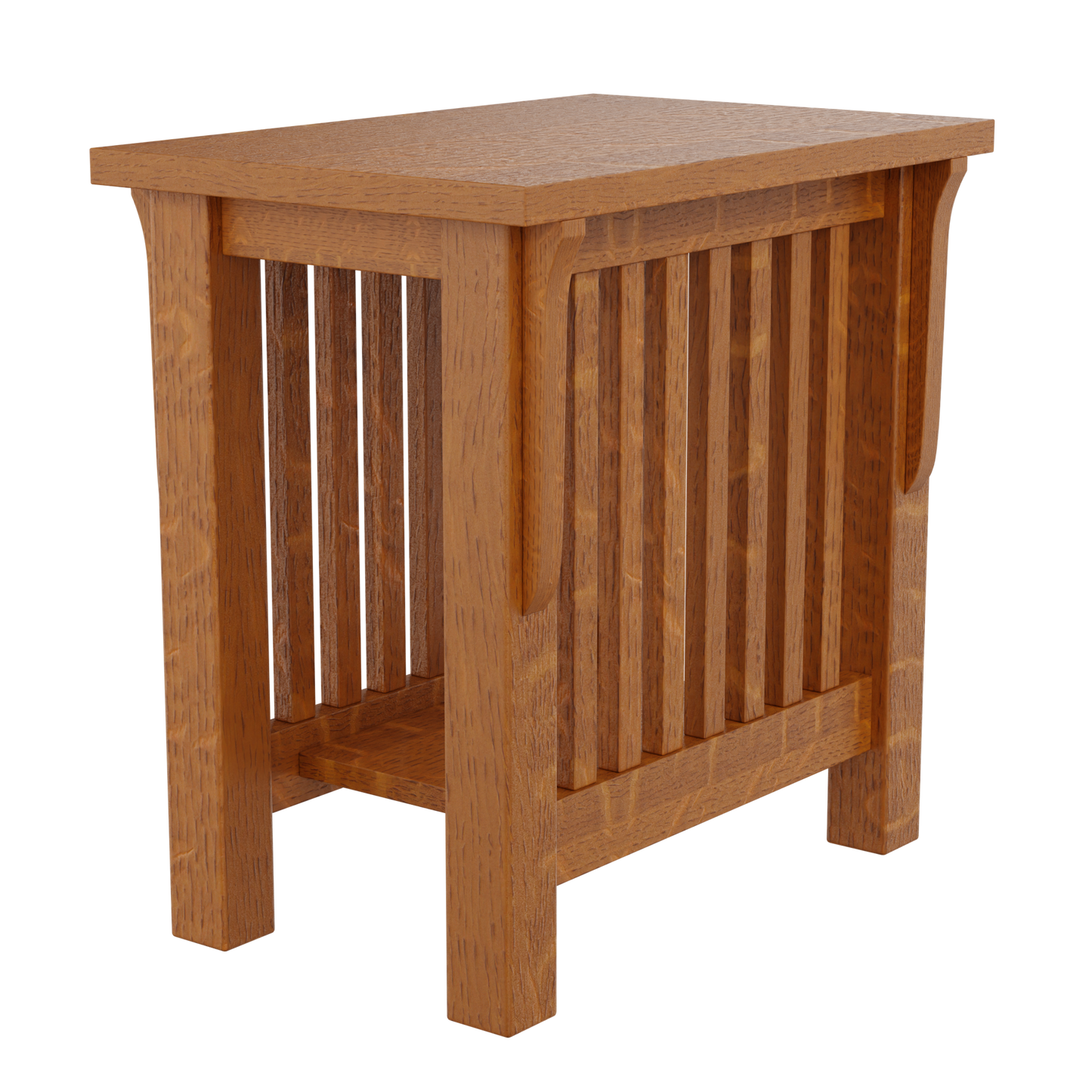 Prairie Mission Spindle Side Table with Drawer