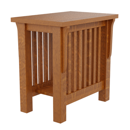 Prairie Mission Spindle Side Table with Drawer