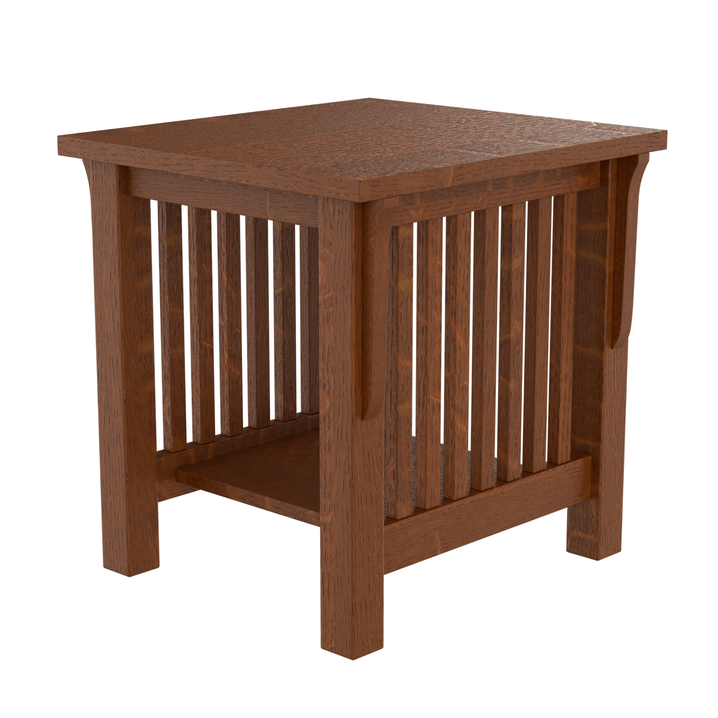 Prairie Mission Spindle Side Table with Drawer