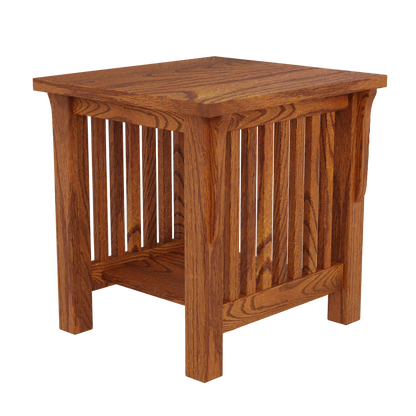 Prairie Mission Spindle Side Table with Drawer