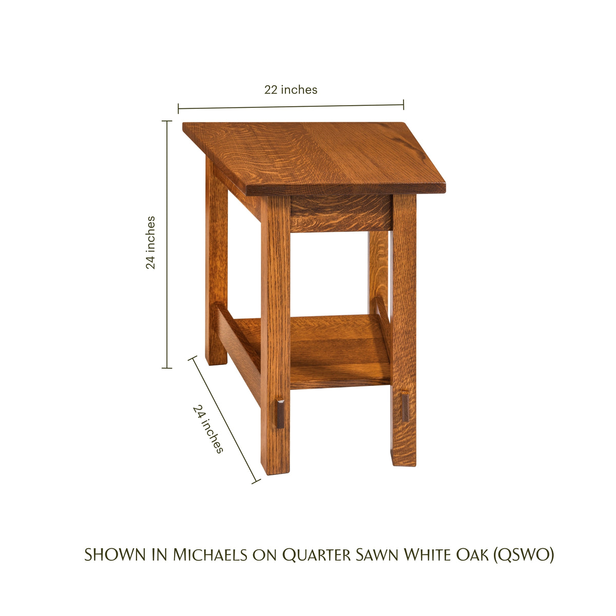 Springhill Craftsman Open Wedge Side Table