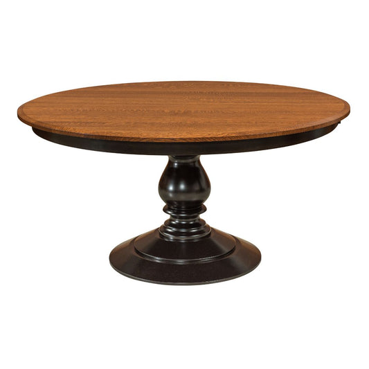St Charles Traditional Round Table With Leaves-POS