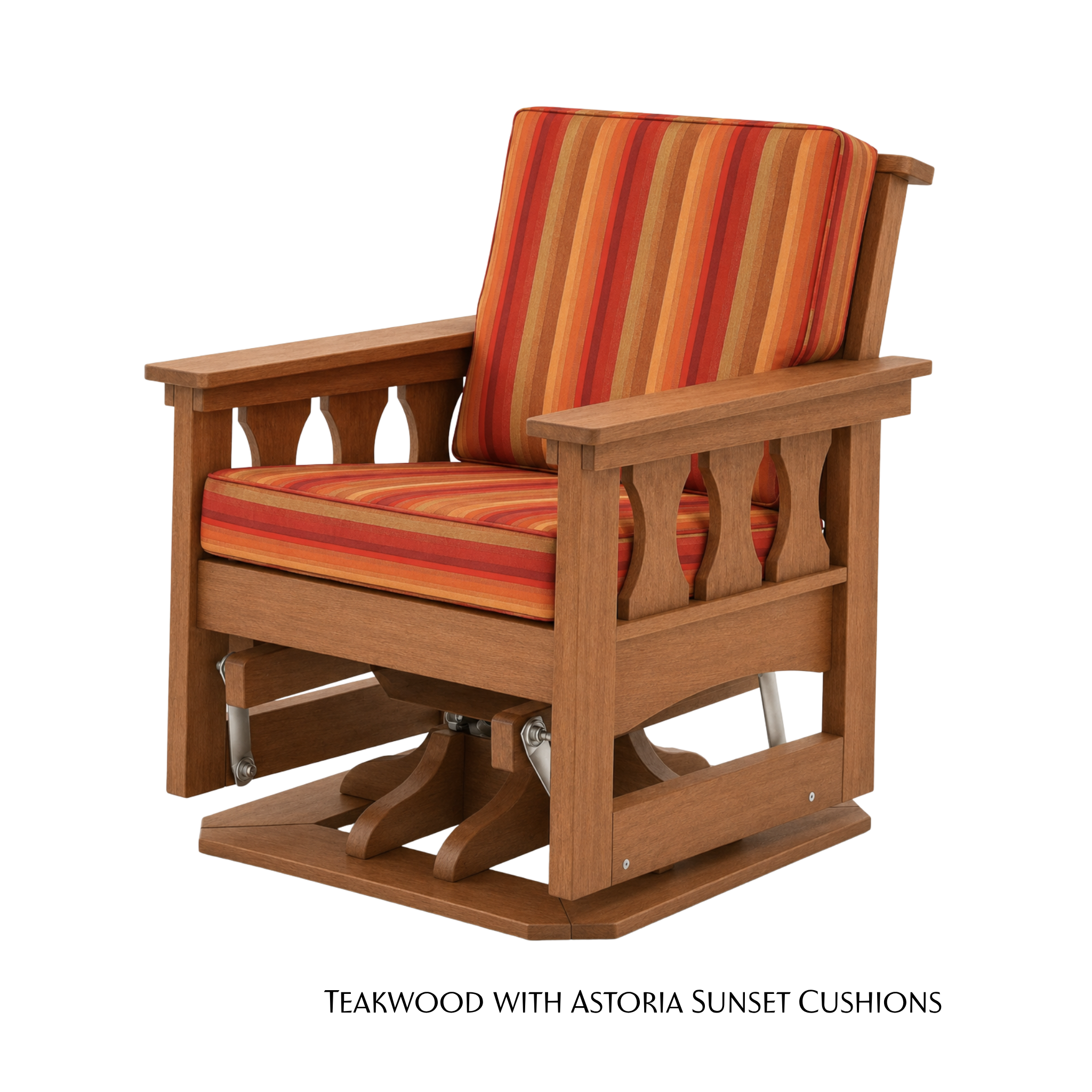Craftsman Patio Swivel Glider Chair with Cushion