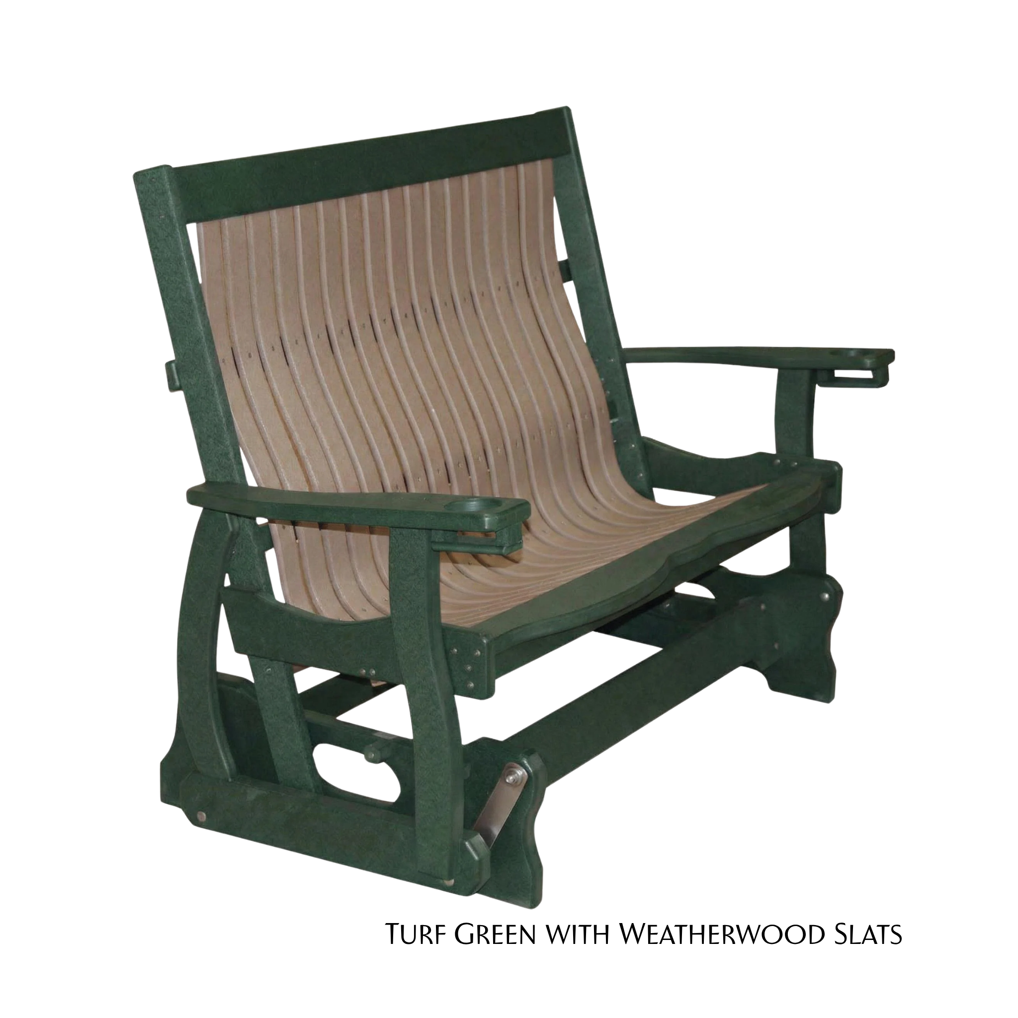 Mission Style Glider Bench