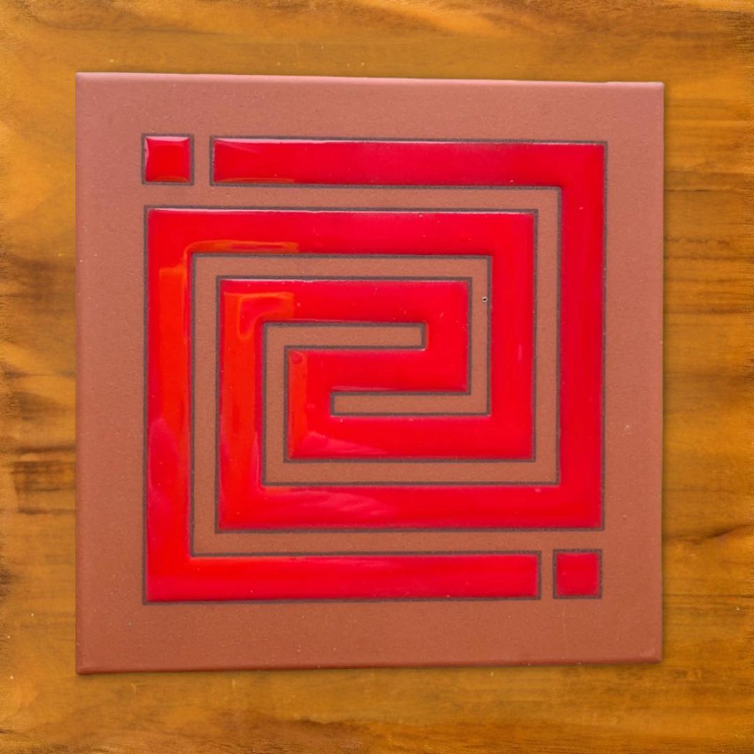 FLW Arrow Art Tile Trivet-6x6