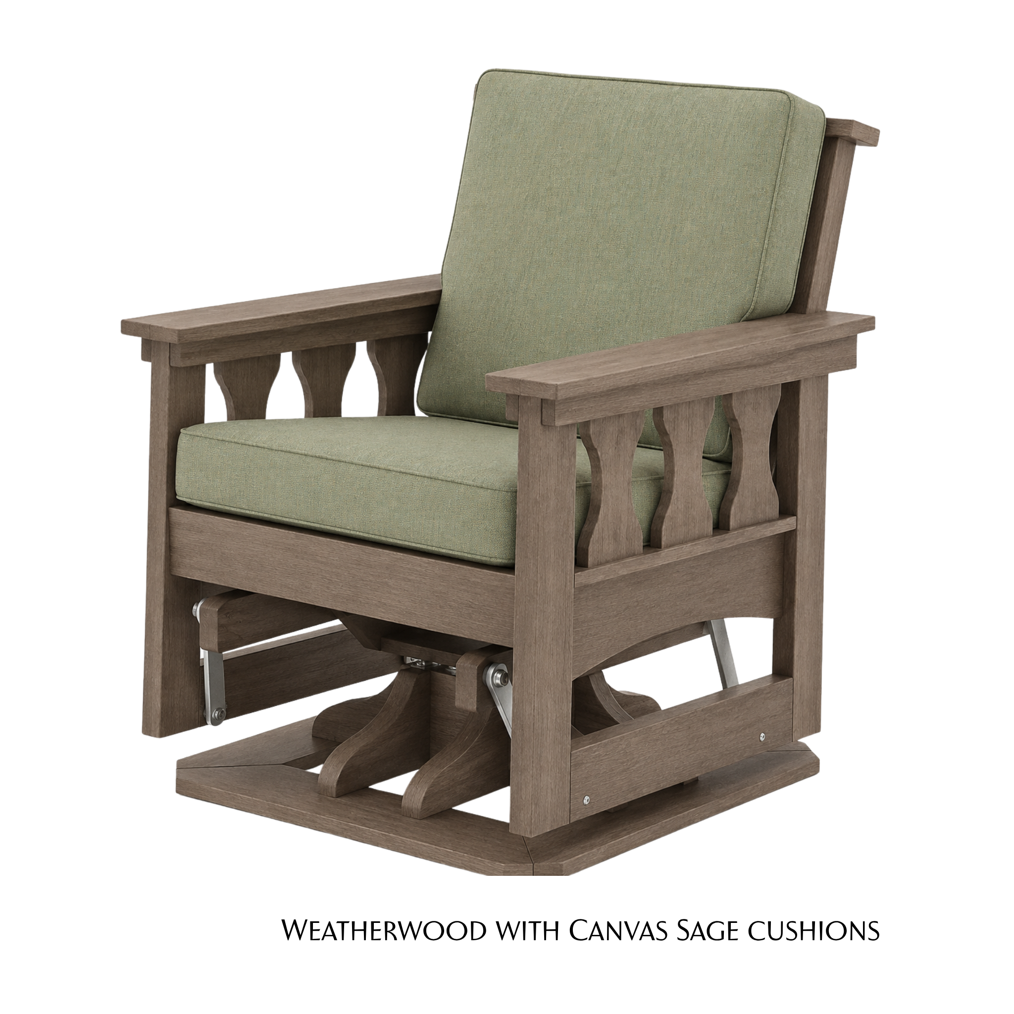 Craftsman Patio Swivel Glider Chair with Cushion