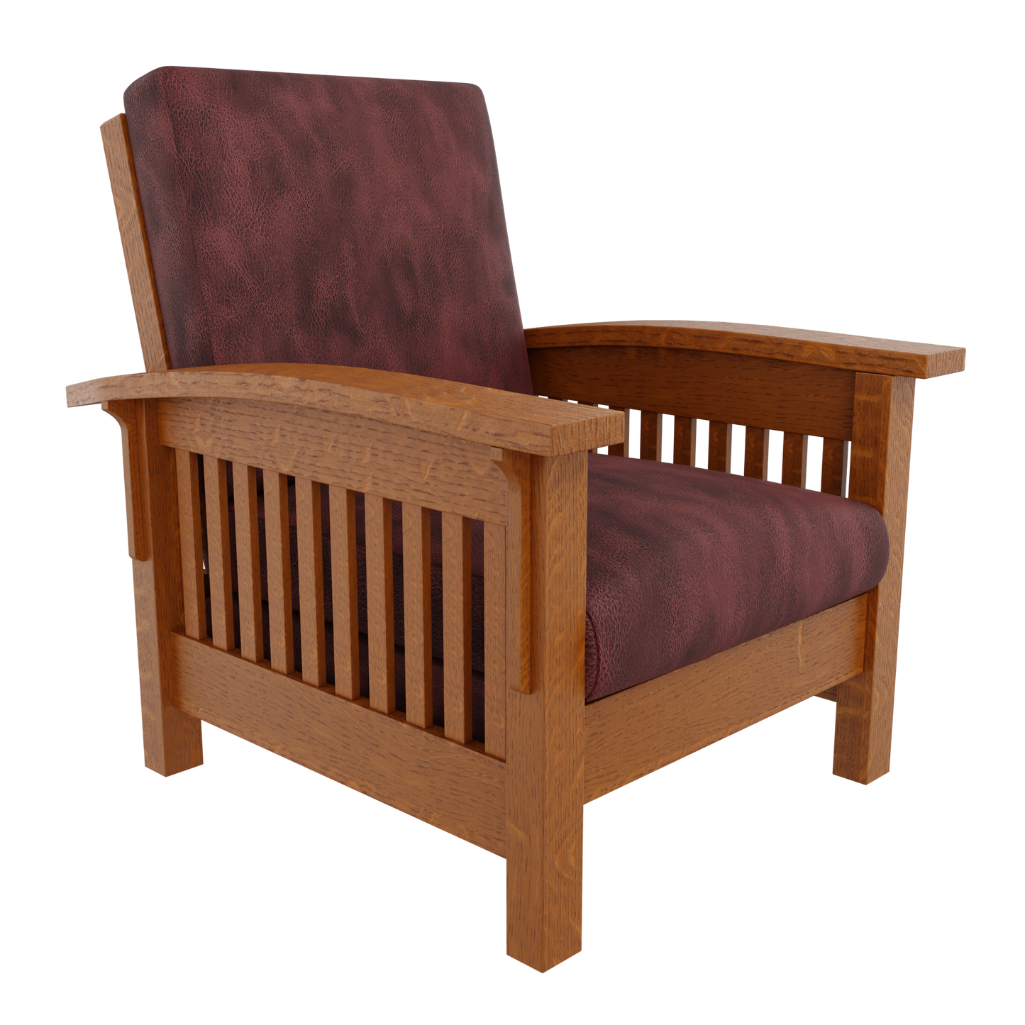 Prairie Mission Wood Arm Accent Chair