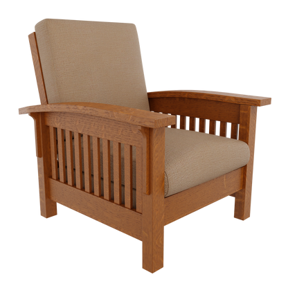 Prairie Mission Wood Arm Accent Chair
