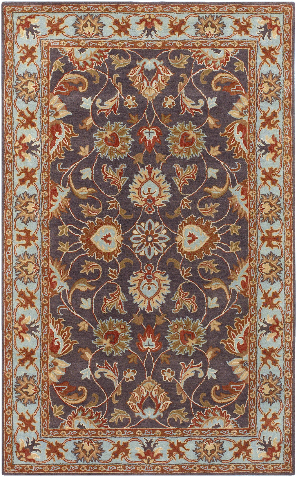 Nobility Steel Hand-Tufted Rug