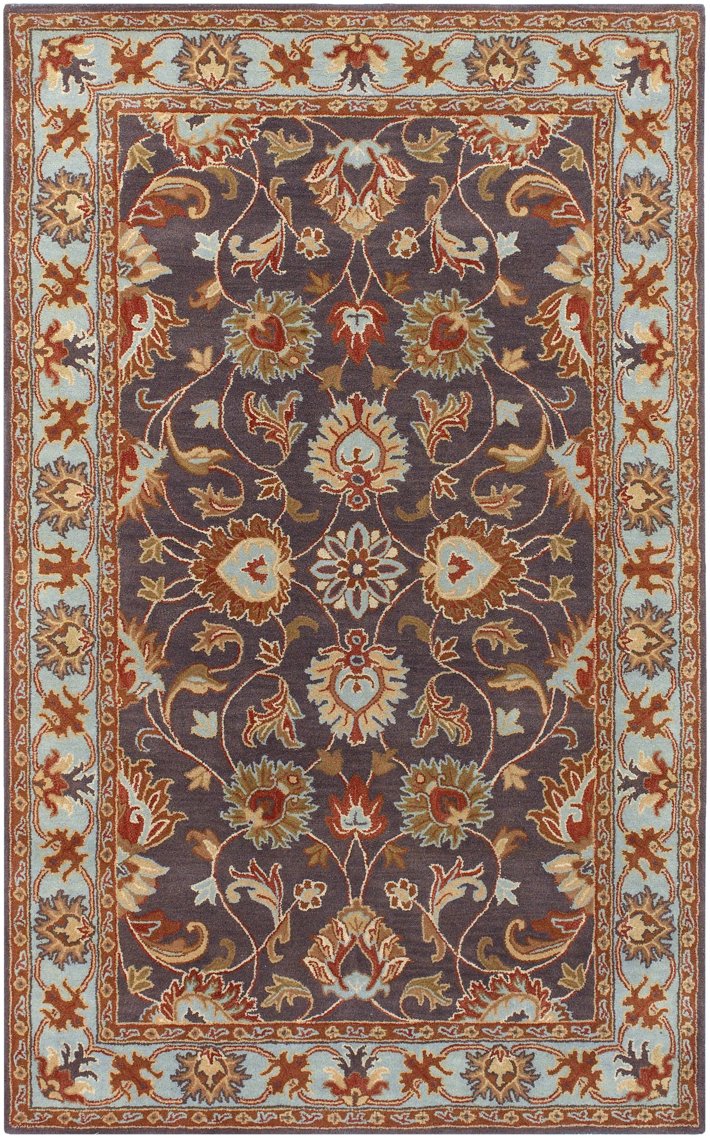 Nobility Steel Hand-Tufted Rug