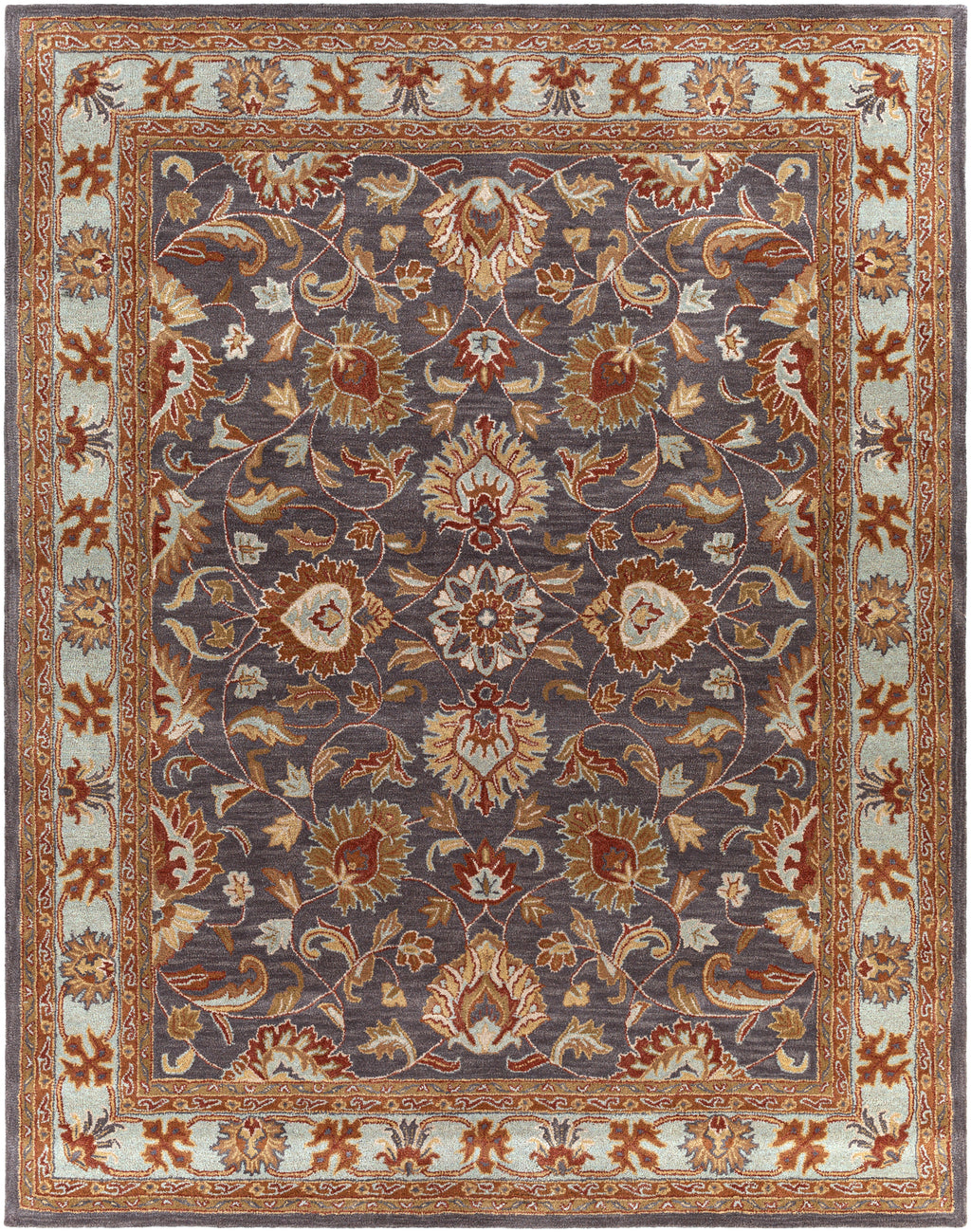 Nobility Steel Hand-Tufted Rug