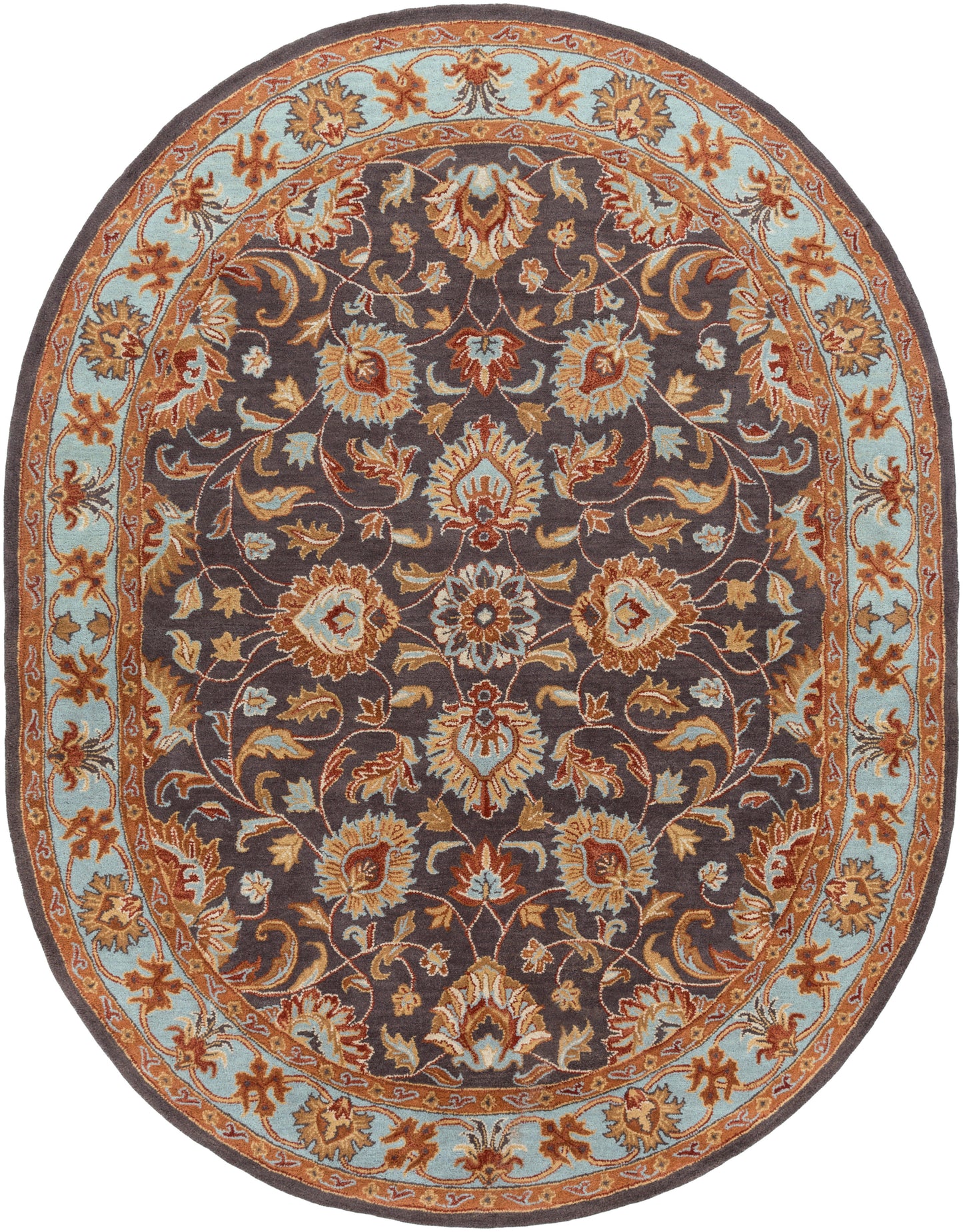 Nobility Steel Hand-Tufted Rug