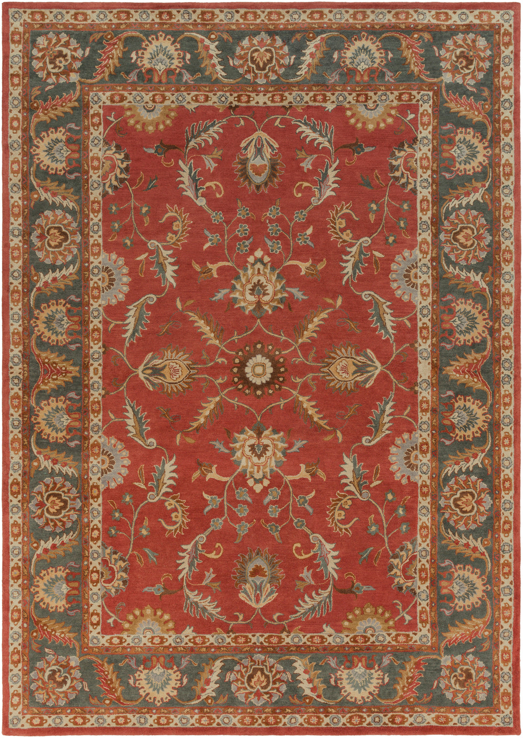 Nobility Rust Hand-Tufted Rug