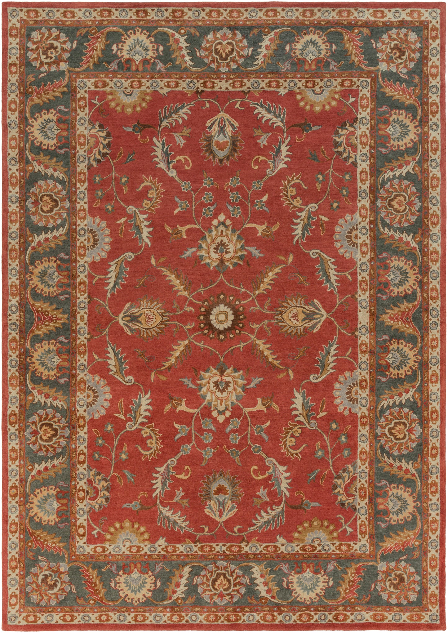 Nobility Rust Hand-Tufted Rug