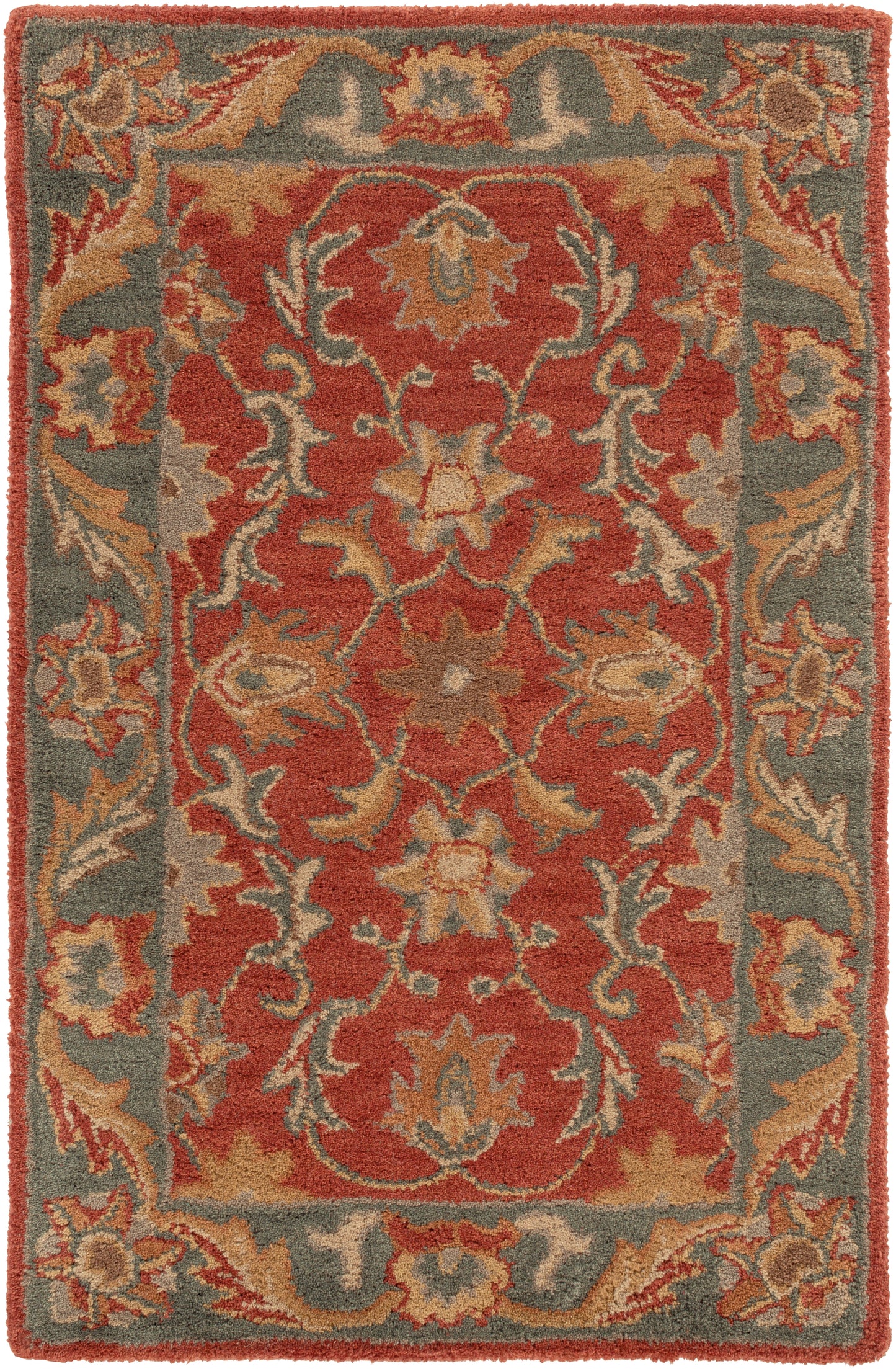 Nobility Rust Hand-Tufted Rug