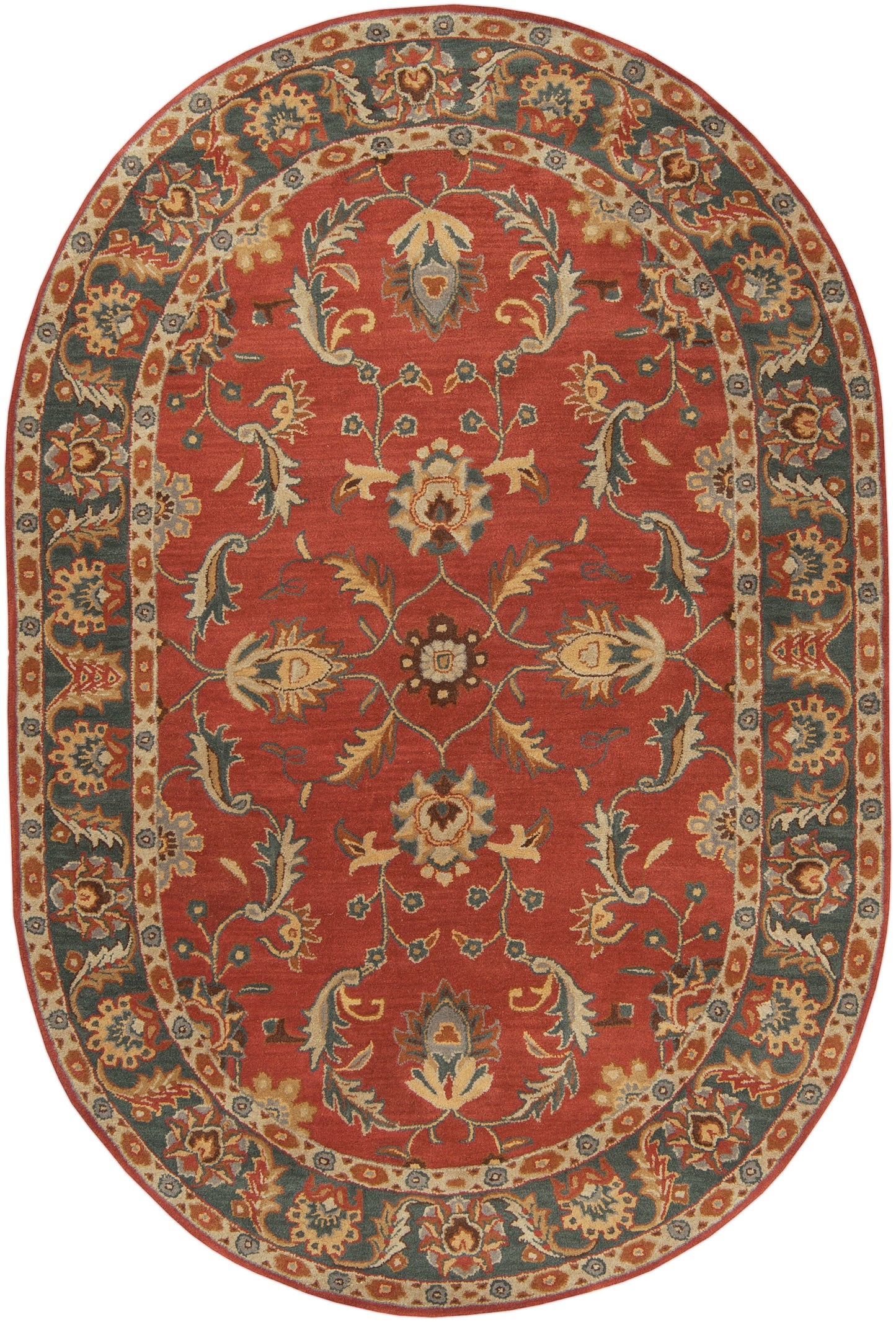 Nobility Rust Hand-Tufted Rug