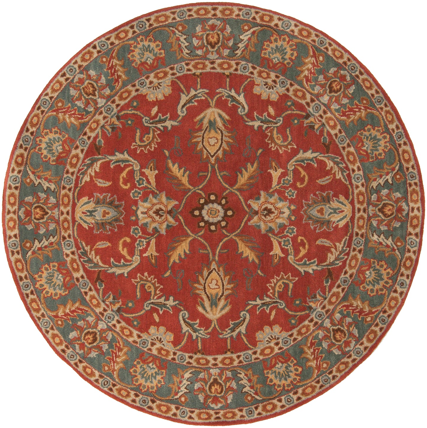 Nobility Rust Hand-Tufted Rug