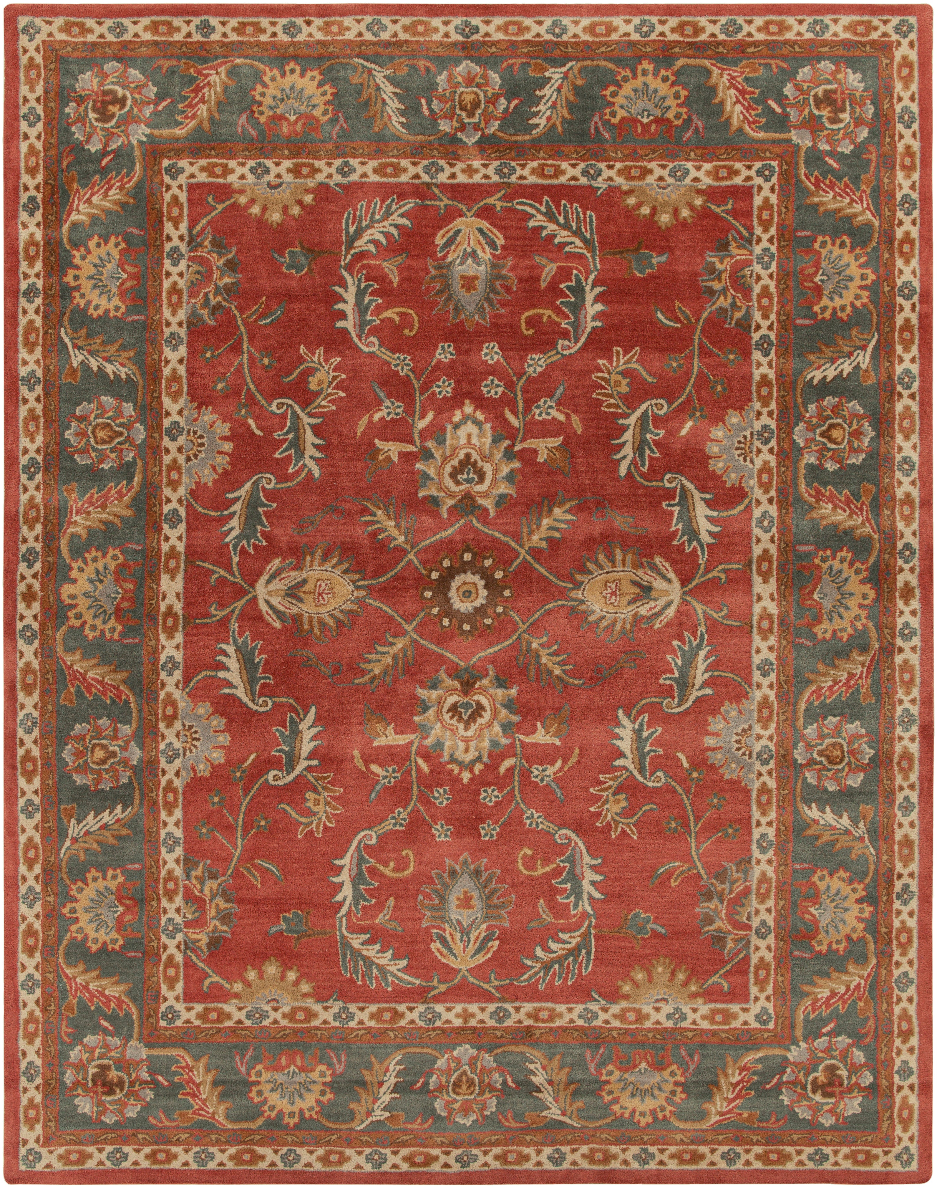 Nobility Rust Hand-Tufted Rug