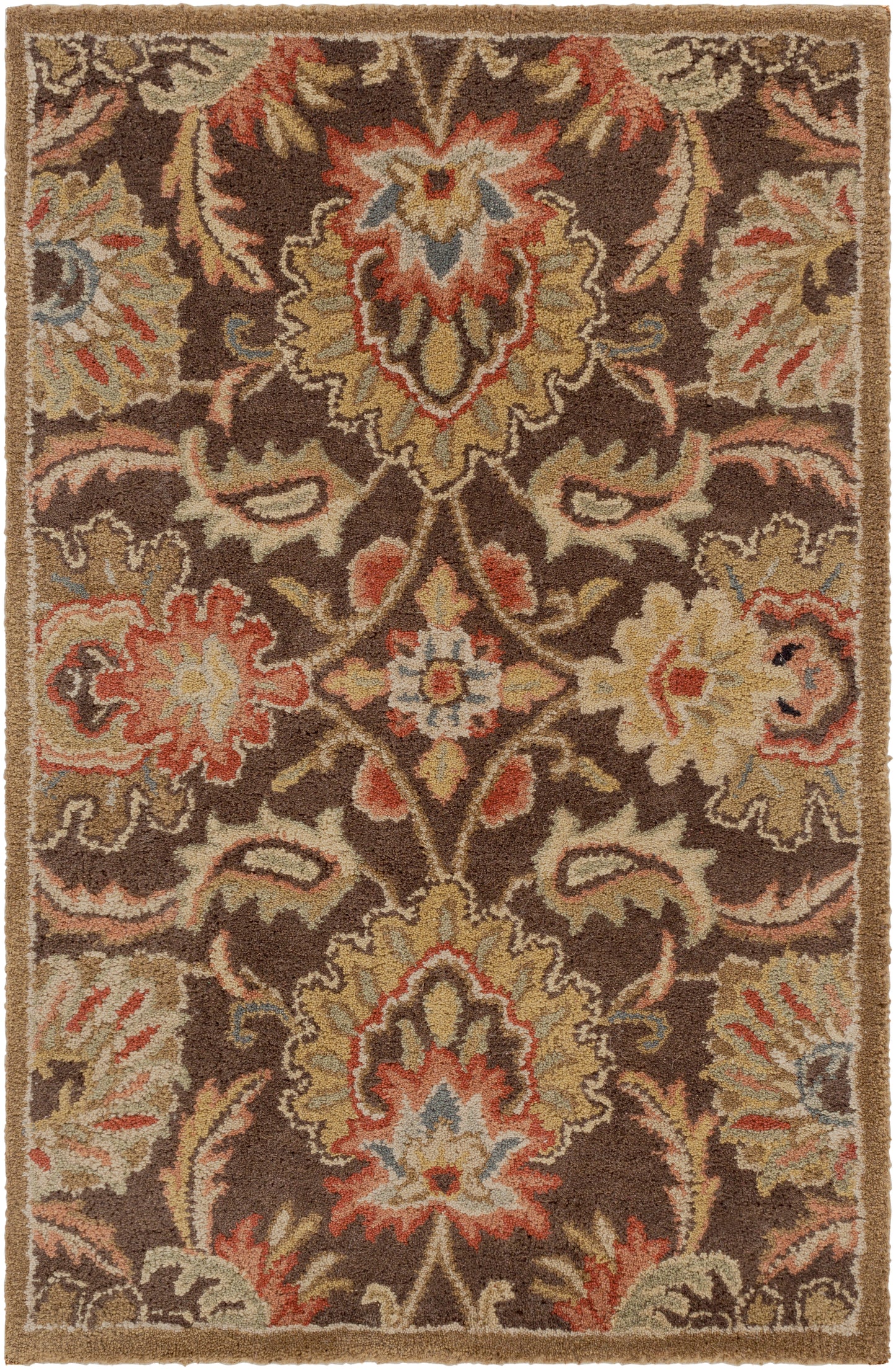 Veneti Mahogany Hand-Tufted Rug