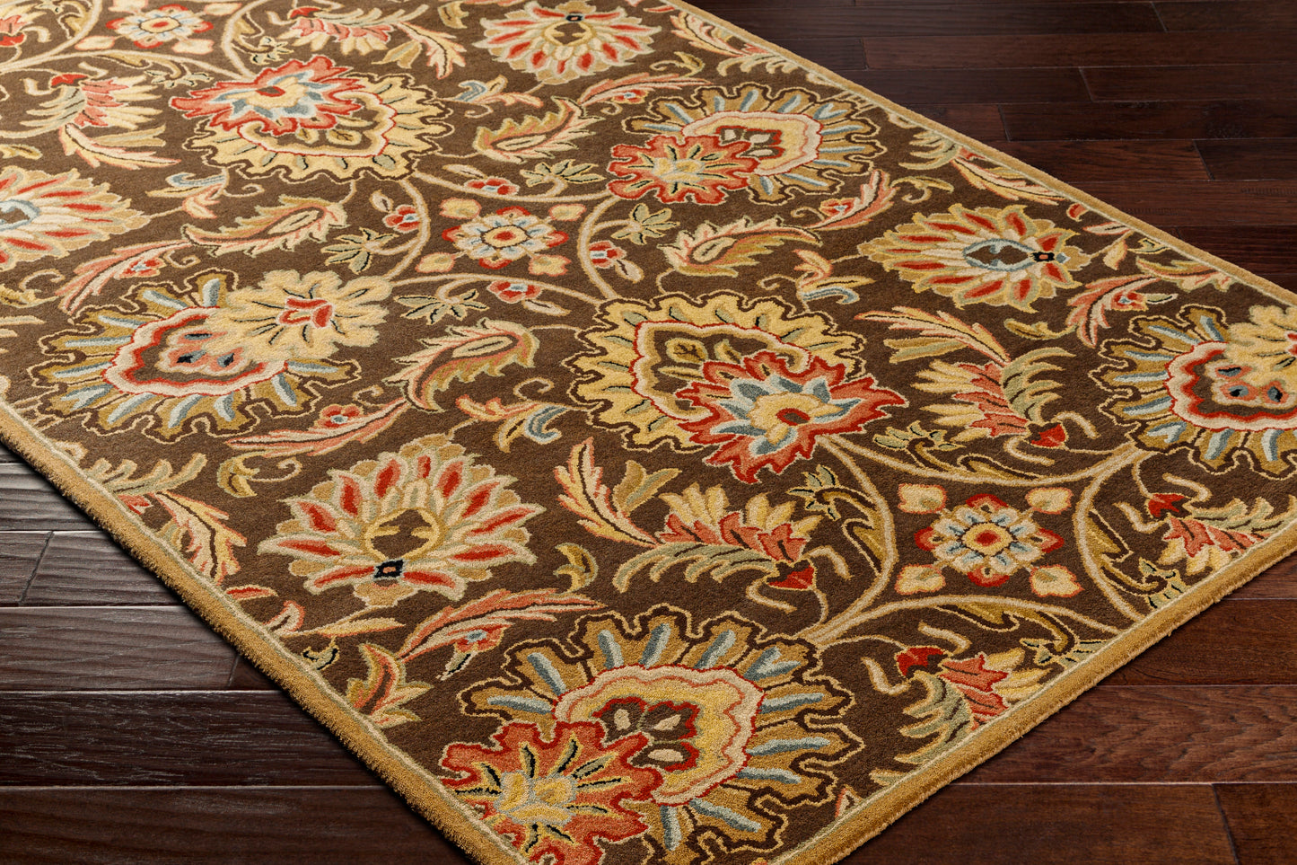 Veneti Mahogany Hand-Tufted Rug