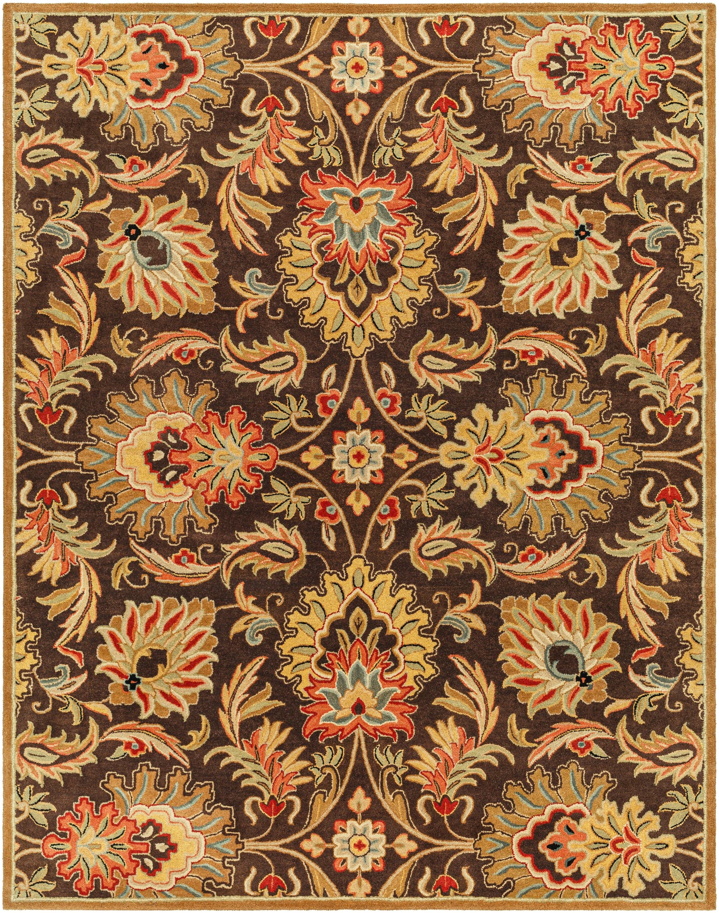 Veneti Mahogany Hand-Tufted Rug