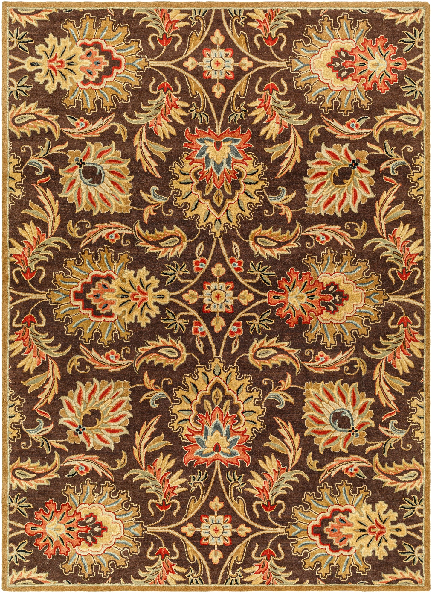 Veneti Mahogany Hand-Tufted Rug