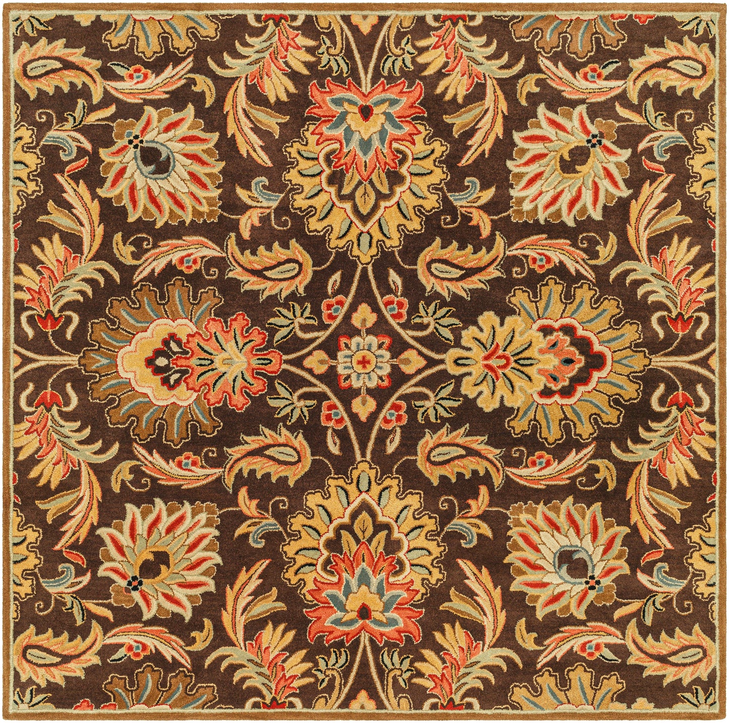 Veneti Mahogany Hand-Tufted Rug