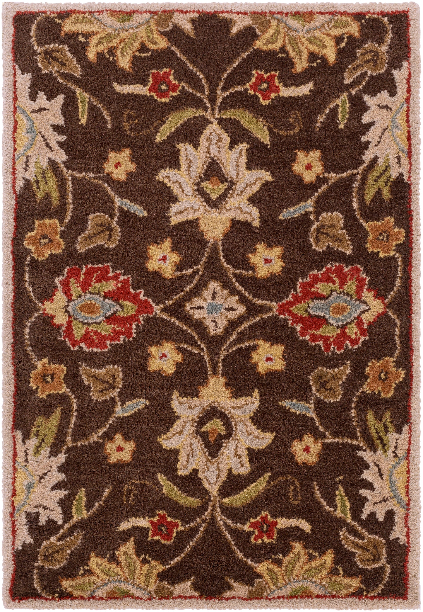 Mediterranean Umber Hand-Tufted Rug