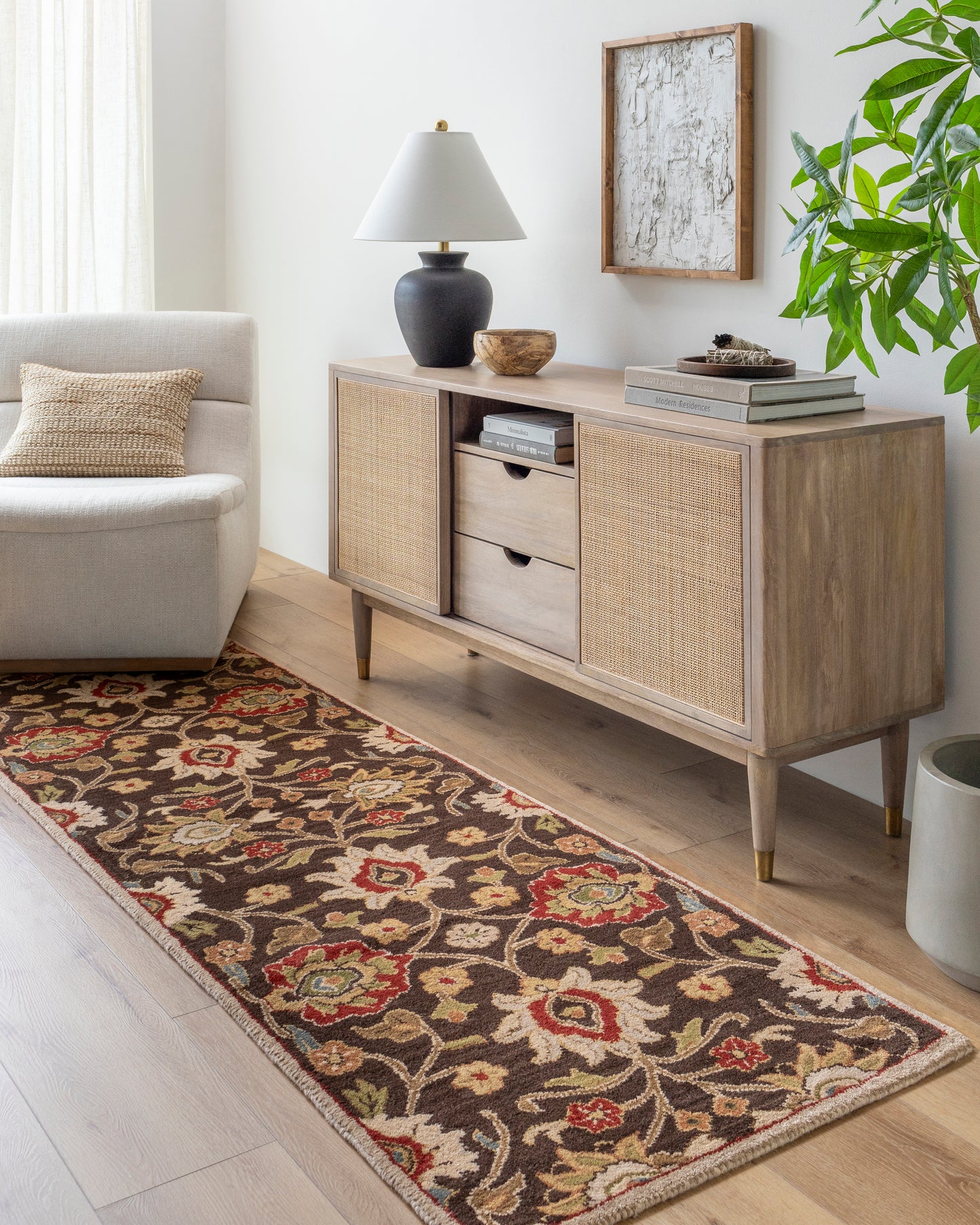 Mediterranean Umber Hand-Tufted Rug