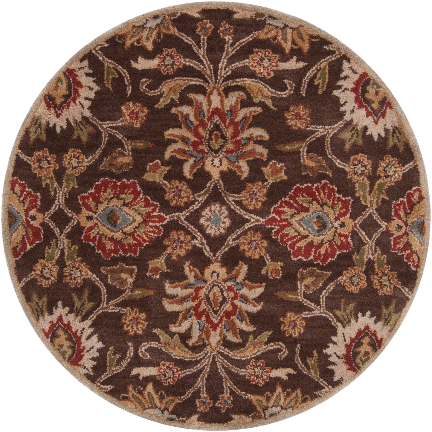 Mediterranean Umber Hand-Tufted Rug