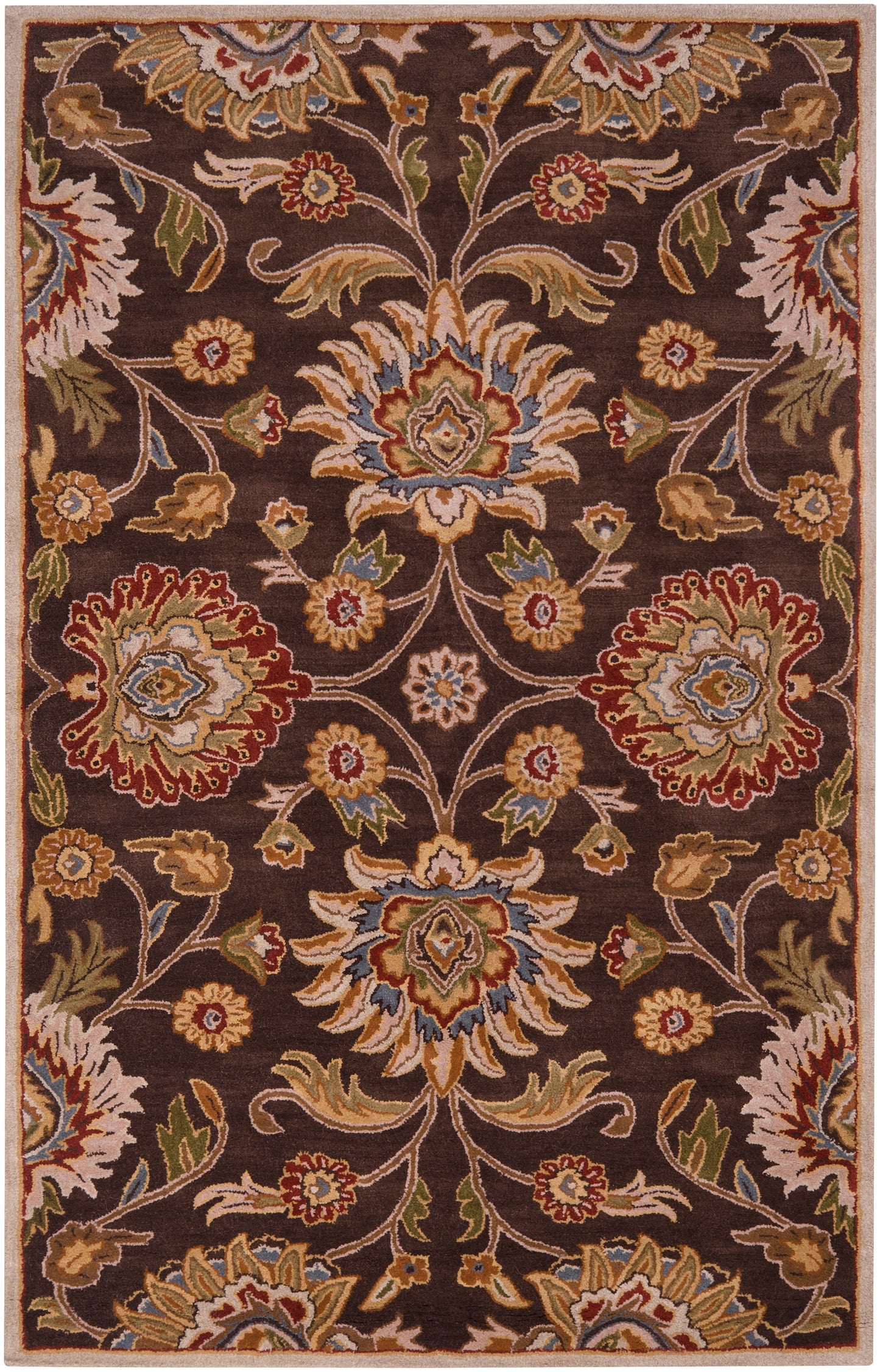 Mediterranean Umber Hand-Tufted Rug