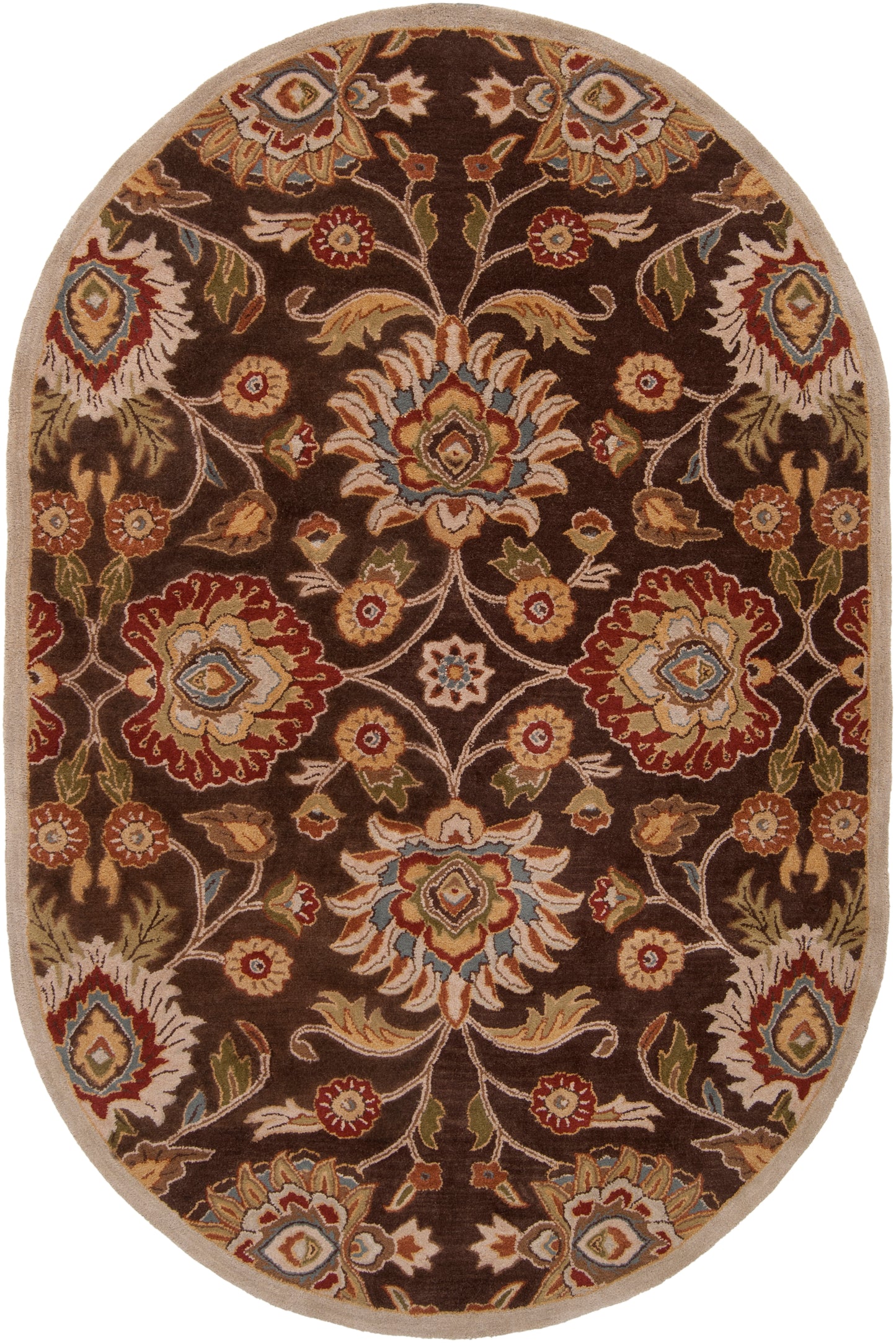 Mediterranean Umber Hand-Tufted Rug