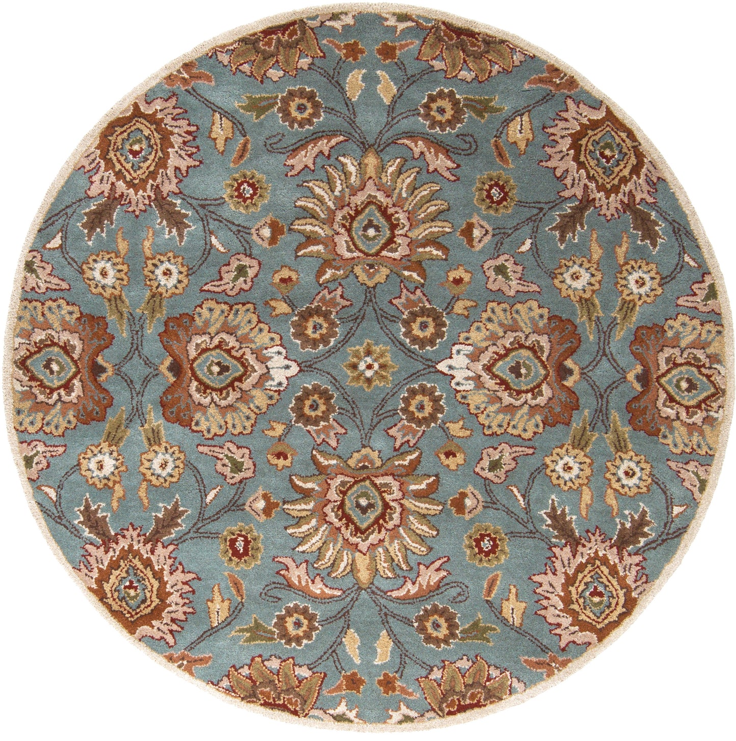 Mediterranean Cerulean Hand-Tufted Rug