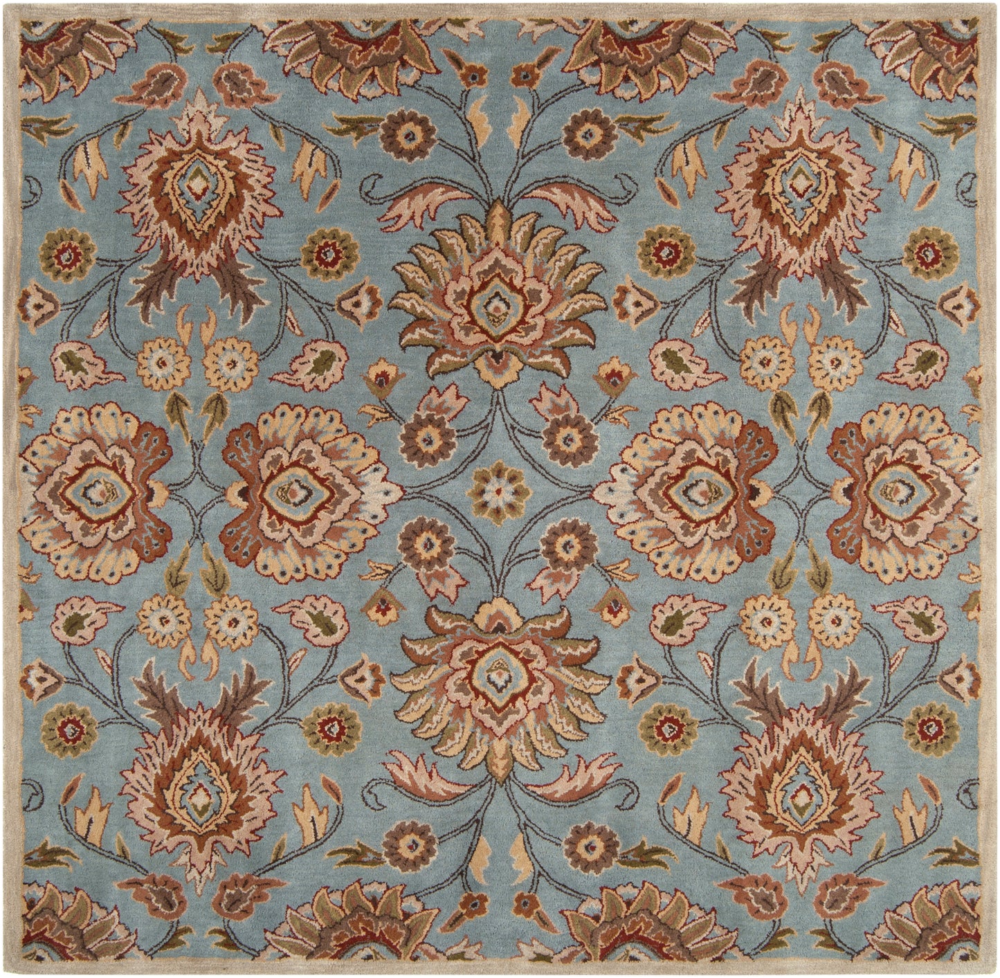 Mediterranean Cerulean Hand-Tufted Rug