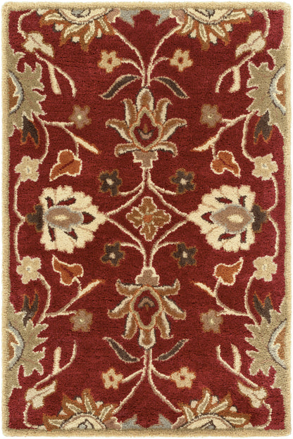 Mediterranean Vermilion Hand-Tufted Rug