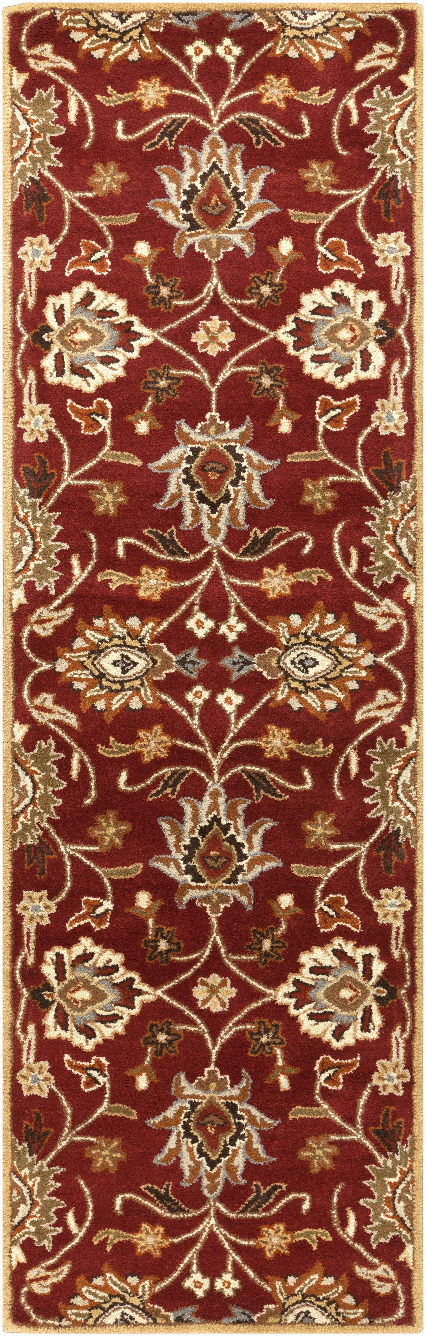 Mediterranean Vermilion Hand-Tufted Rug