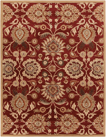 Mediterranean Vermilion Hand-Tufted Rug