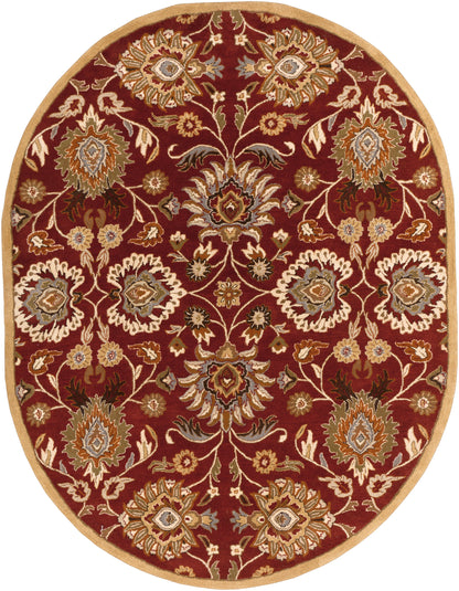 Mediterranean Vermilion Hand-Tufted Rug