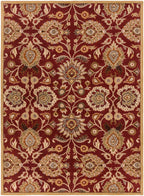 Mediterranean Vermilion Hand-Tufted Rug