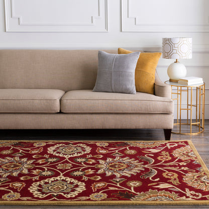 Mediterranean Vermilion Hand-Tufted Rug