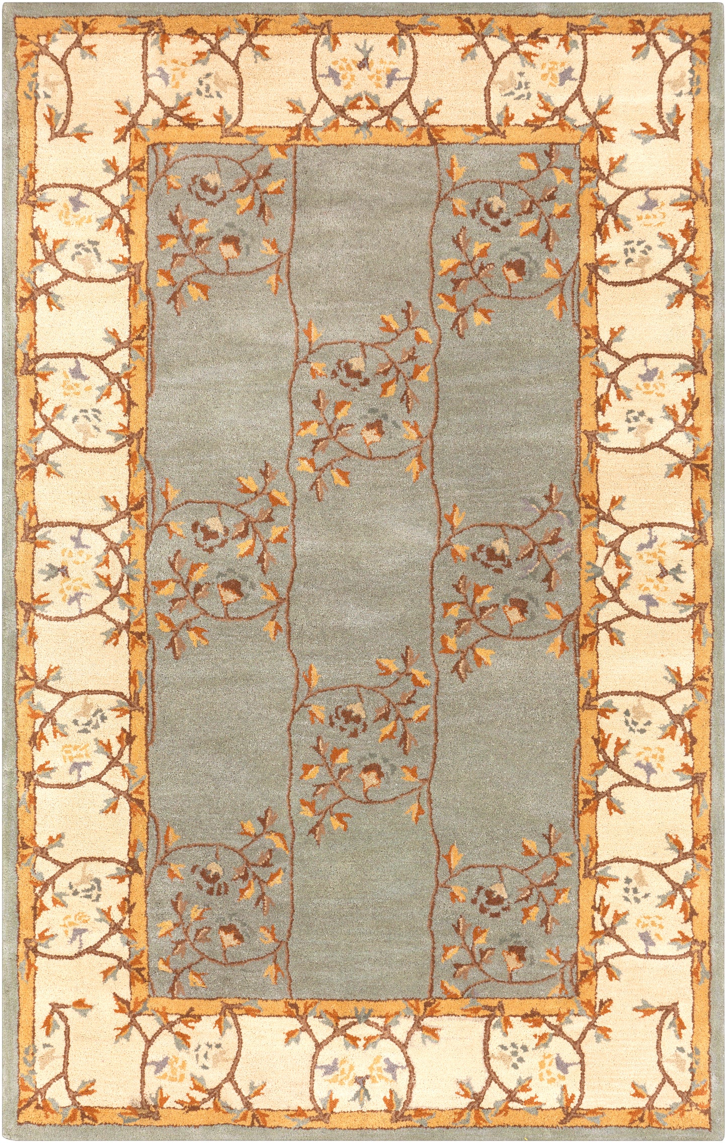 Corinth Azure Hand-Tufted Rug