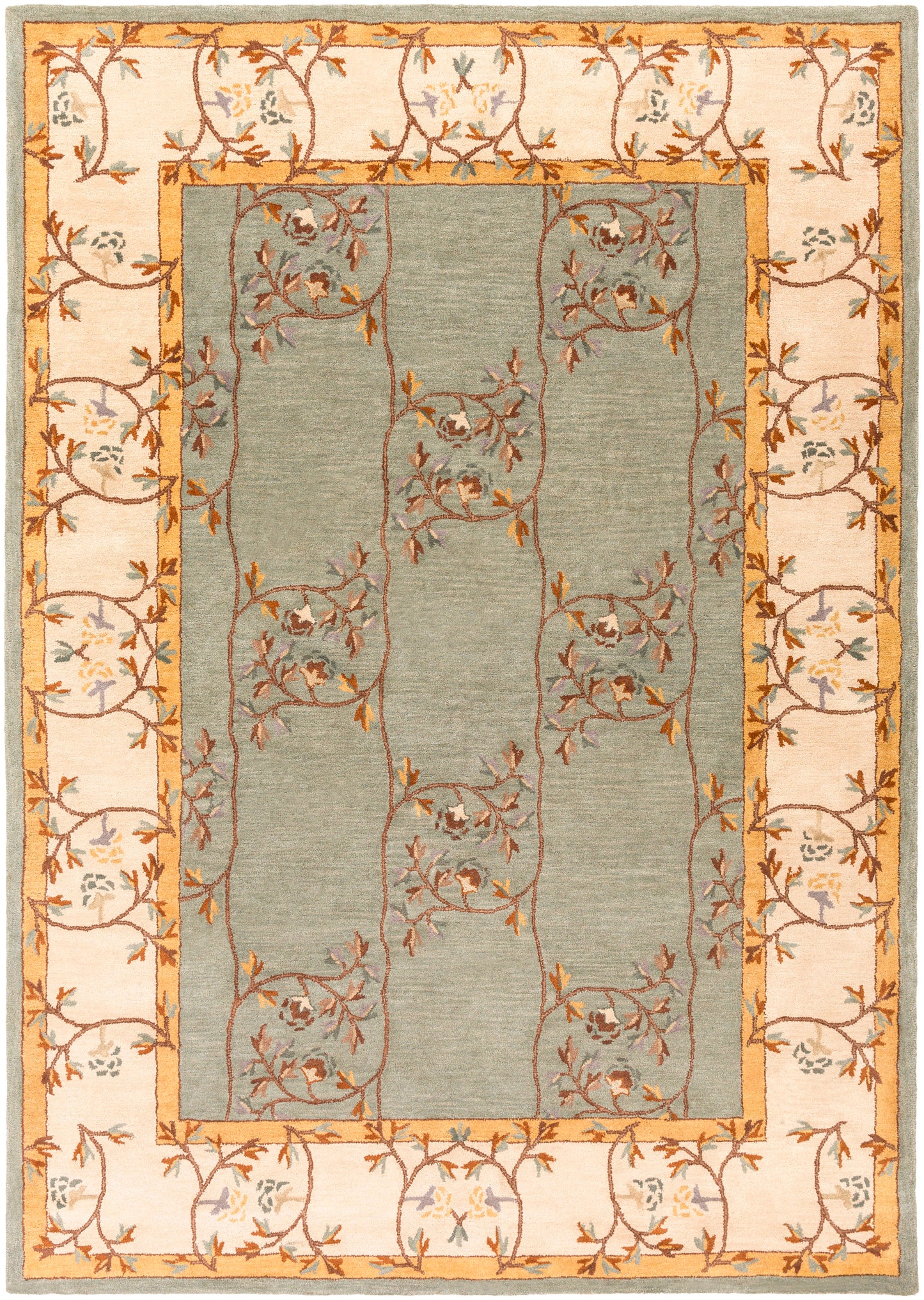 Corinth Azure Hand-Tufted Rug