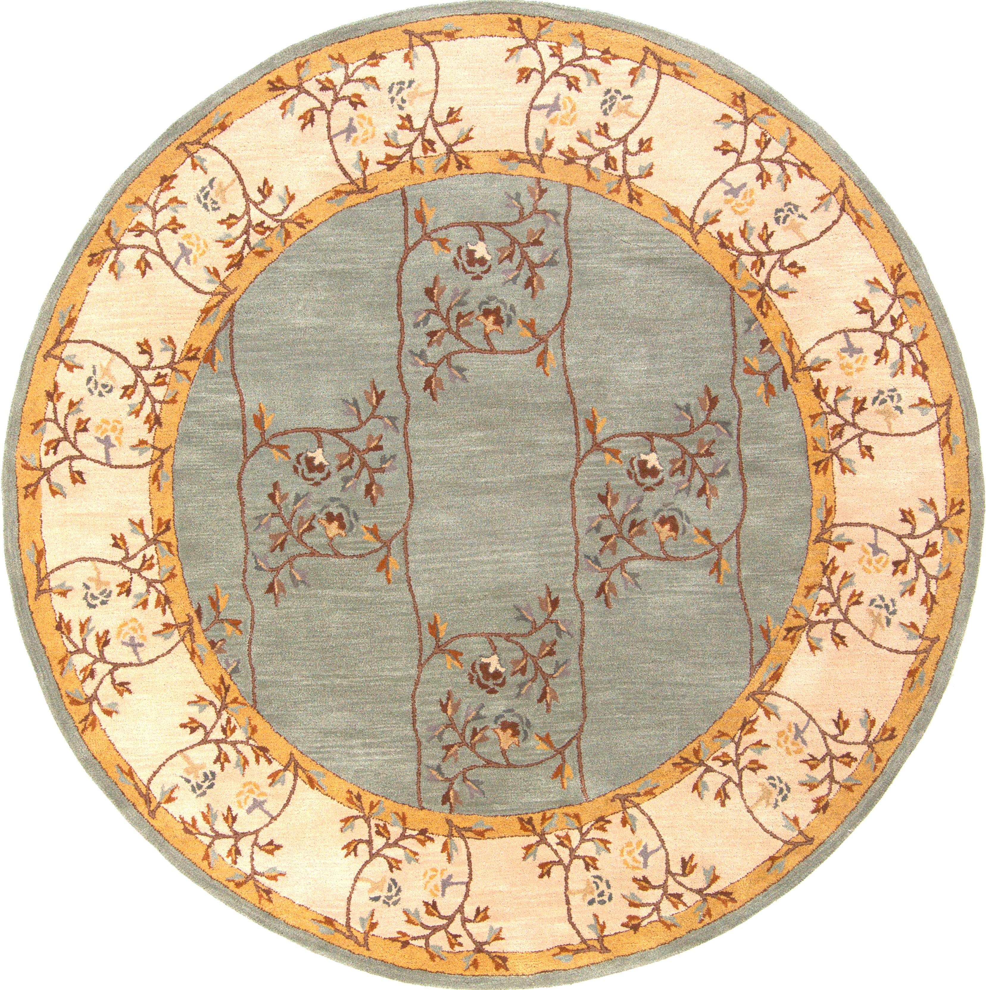 Corinth Azure Hand-Tufted Rug