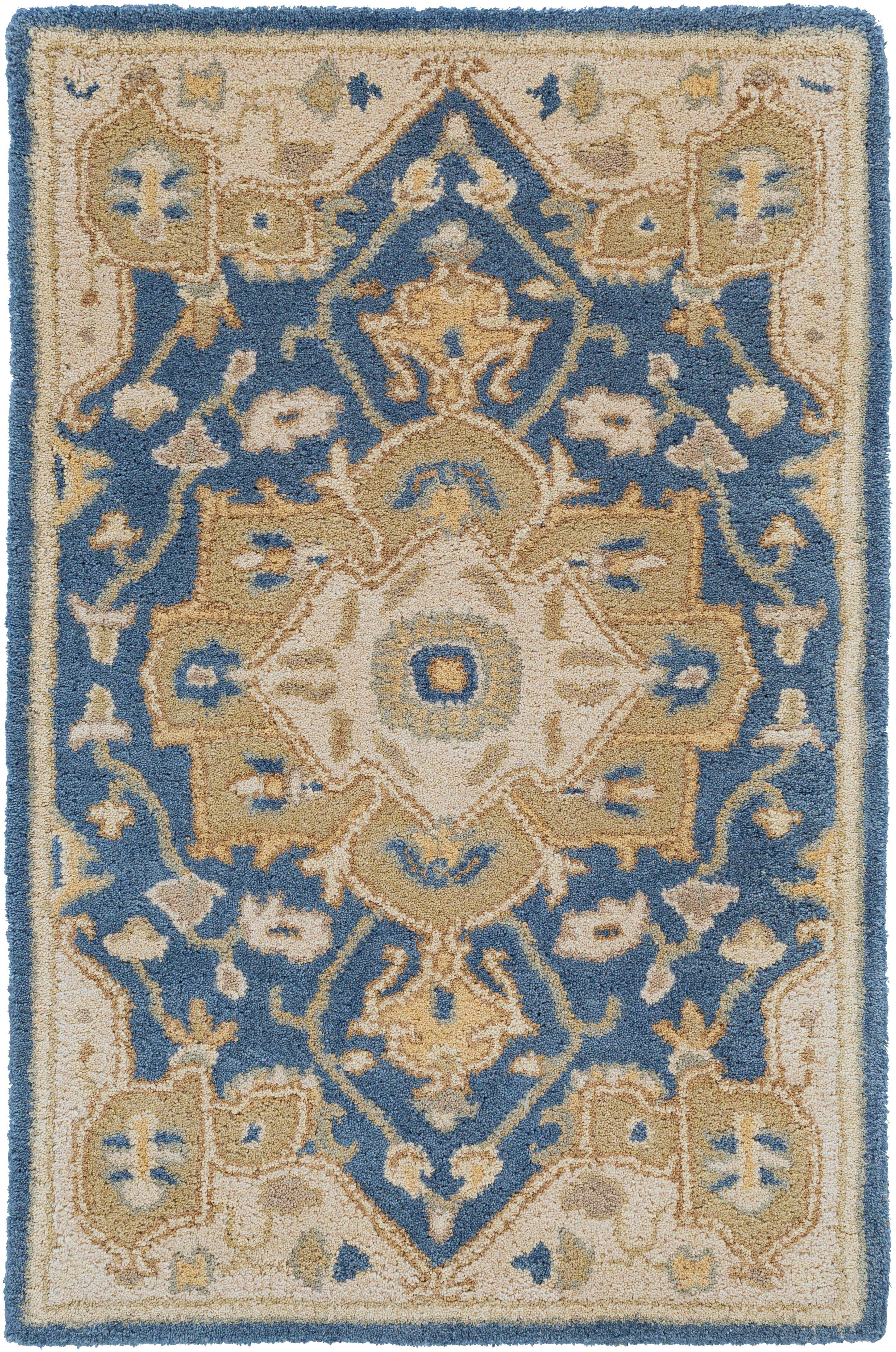 Roman Indigo Hand-Tufted Rug